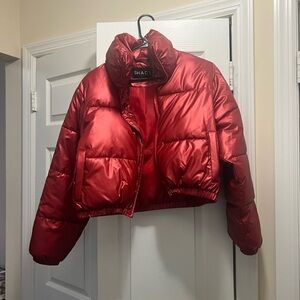 Red Bomber Jacket for Women